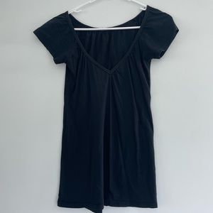 LAmade Black Short Sleeve V-Neck T-shirt XS
